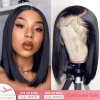 Short Bob Wig Straight 13x4 Lace Front Wig Human Hair Wigs for Black Women Pre Plucked Transparent Front Wig Brazilian Lace Wigs [ Hot sell ] Toy Center 2