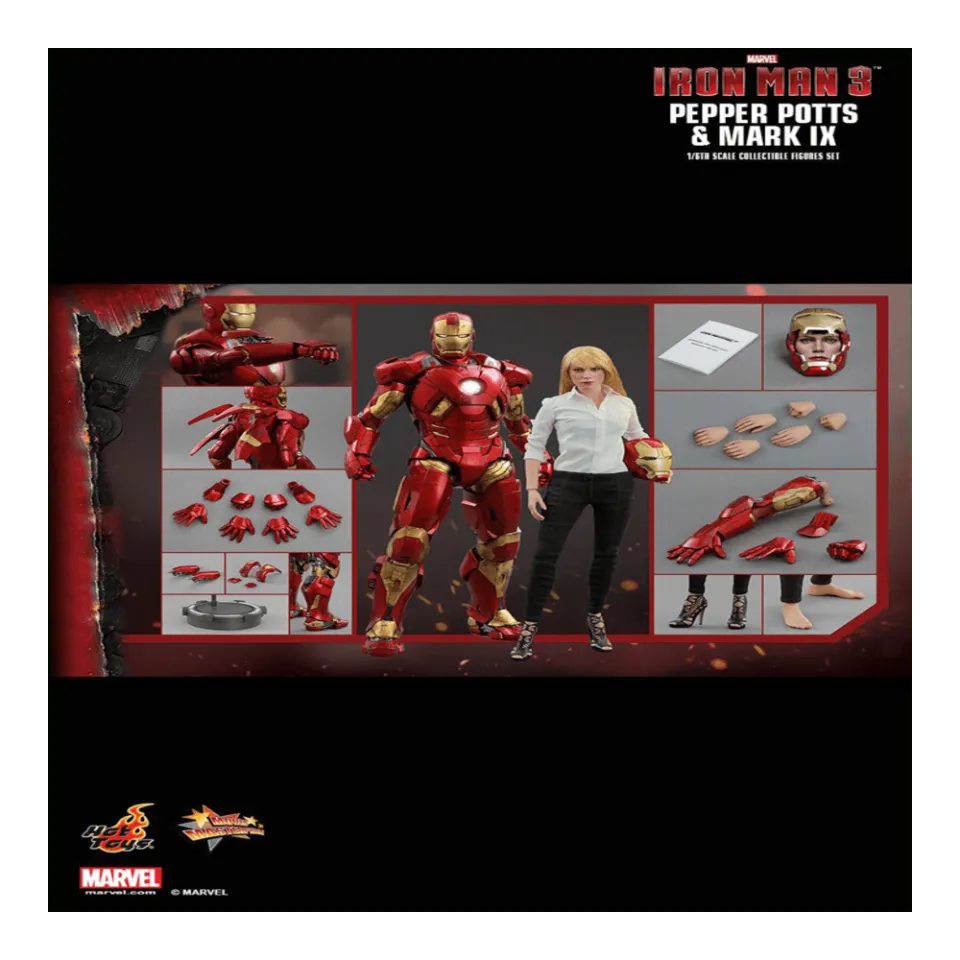 IRON MAN 3 - Pepper Potts & IRON MAN MARK IX (Hot Toys)