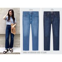 UNIQLO กางเกงยีนส์ ทรงกระบอกตรง JW ANDERSON SHOE CUT JEANS