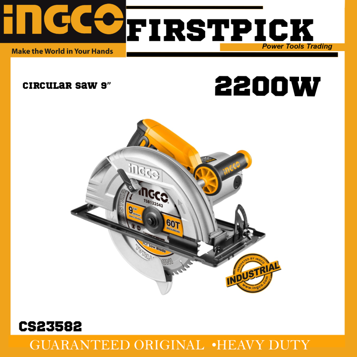 Ingco Industrial Circular Saw 9" 2200W CS2358 CS23582 IPT FIRSTPICK