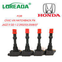 LOREADA ด้านหลังและด้านหน้าคอยล์จุดระเบิดสำหรับ Honda Civic 7 8 VII VIII JAZZ FIT 2 3 II III 1.2 1.3 1.4 30520-PWA-003 30521-PWA-003