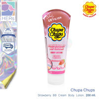 Chupa Chups Strawberry BB Cream Body Lotion. จูปา จุ๊ปส์ สตรอเบอร์รี่ บีบี ครีม บอดี้ โลชั่น (200 มล.)