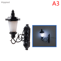 Hippied? 1:87 Miniature LED lamppost Wall Light รุ่น DIY Micro Landscape สถาปัตยกรรม