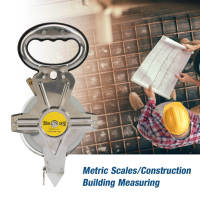 เทปวัด, เทปวัดสแตนเลส 50 ม50M Stainless Steel Tape Measure Retractable Metric Construction Surveying Tool