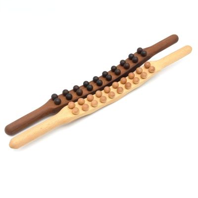 ‘；【-； Rolling Pin Universal Back Needle Massage Tendons Beech Wood Scraping Stick Point Treatment Guasha Relax Therapy Tool