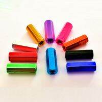 ☈ M5 Hex Colourful Aluminum Alloy Standoff Spacer Column Hexagon Hand Knob Nuts PCB Motherboard DIY Model Parts