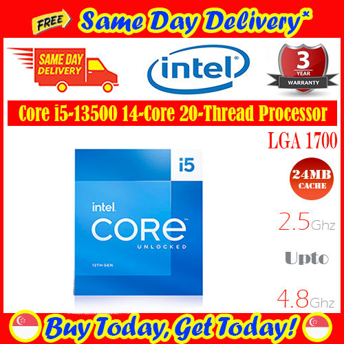 Free Same Day Delivery*] Intel Core i5-13500 Processor 14-Cores 20