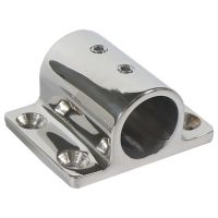 Durable 316 Stainless Steel Marine Boat Hand Rail Fitting 90 Degree Stanchion Rectangle Base Mount