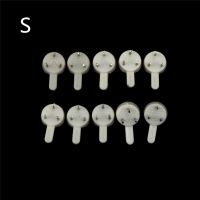 10Pcs/lot White Plastic Multi Function Invisible Wall Mount Photo Picture Frame Clock Mirror Nail Hook Hanger Seamless Nail