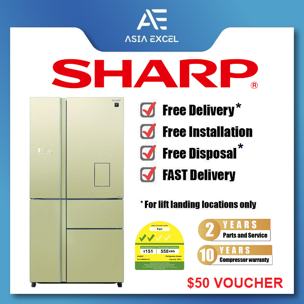 sharp fridge 650l