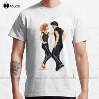 Danny And Sandy Olivia Newton John John Travolta Grease Classic T-Shirt Mens Tee Shirts Fashion Creative Leisure Funny T Shirts