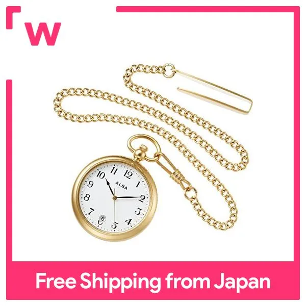 Seiko Watch pocket watch Alba pocket watch gold date representation with  Arabic numerals AQGK446 | Lazada PH