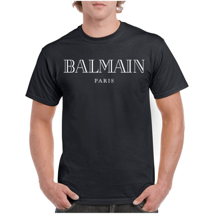 BALMAIN PARIS White Color Logo T-shirt For Low cost in malaysia | Lazada