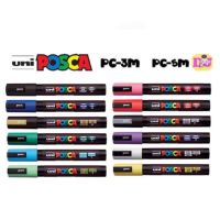Woww สุดคุ้ม Uni ปากกามาร์คเกอร์ POSCA 1.8-2.5 มม. ยูนิ PC-5M ราคาโปร ปากกา เมจิก ปากกา ไฮ ไล ท์ ปากกาหมึกซึม ปากกา ไวท์ บอร์ด