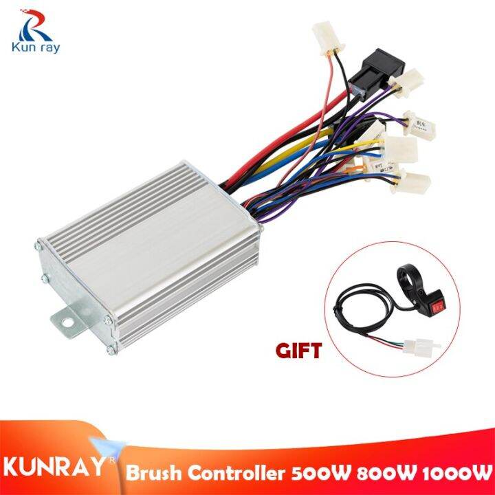 EBike Brushed Motor DC Controller 24V 36V 48V 250W1000W Speed