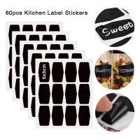 【YD】 60pcs Spice Sticker Jar Removable Organizer Storage Bottles Jars Stickers Labels Chalkboard Tag