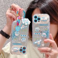 [HOT 2023] Sanrio Cinnamoroll 3D ตุ๊กตา0Rnaments จี้กระจกแต่งหน้าโทรศัพท์เคสสำหรับไอโฟน14 13 12 11 Pro Max Mini XR MAX Plus