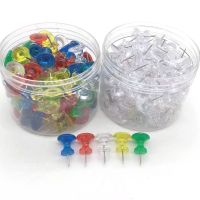 100pcs/Pack Classic I-shaped Colored Pushpin Set for Displaying Documents Photos  Drop Shipping Clips Pins Tacks