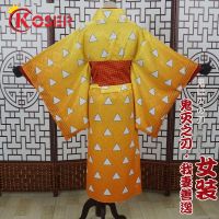 COSER KING Anime Cosplay Demon Slayer: Kimetsu no Yaiba Cosplay Costume Kimono Kamado Tanjirou Agatsuma Zenitsu Hashibira Inosuke เครื่องแต่งกายคอสเพลย์ การ์ตูนอะนิเมะ