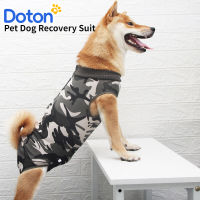 Doton Pets ชุดฟื้นฟูสุนัขสัตว์เลี้ยง,ชุดผ่าตัดพิเศษสำหรับการดูแลการบาดเจ็บป้องกันไม่ให้เสื้อผ้าสัตว์เลี้ยงเลีย