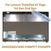 14.0จอ LCD OLED หน้าจอสัมผัสประกอบ Digitizer สำหรับ Lenovo Thinkpad X1 Yoga 1St Gen 2Nd 20FQ 20FR 01AX899 01AW977 Qhd2560x1440