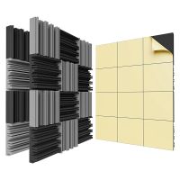 1Set Self-Adhesive Sound Proof Foam Panels 12 X 12 X 2 Inches High Resilience Sound Proofing Padding