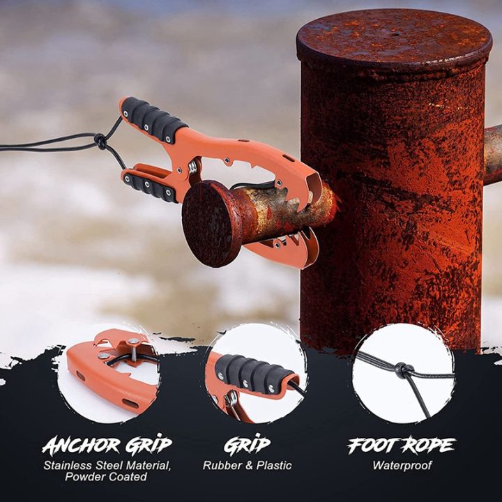 kayak-anchor-grip-canoe-anchor-grip-brush-anchor-gripper-clamp-for-tighter-bite-and-easy-operation-rubber-non-slip-grip