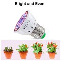 ไฟ Grow LED 8ชิ้น,ไฟ LED 48/60/80แอลอีดี2835หลอด LED E27เจริญเติบโตของพืชไฟโตแลม MR16สำหรับพืชในร่ม