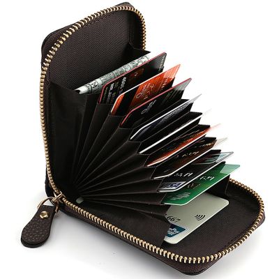 Fashion Pu Leather Zipper Short Mini Wallet Women Id Bank Card Holder Women Purse
