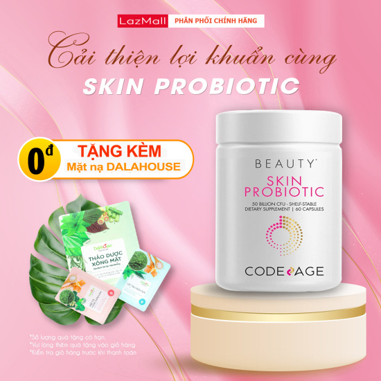 Viên uống lợi khuẩn cho da codeage skin probiotic 60 viên - ảnh sản phẩm 1