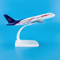 ABaza ขายร้อนสังกะสี Ally วัสดุ1:235 16ซม. เครื่องบินรุ่น Aircrafts Airbus A320-200 Smile เครื่องบินไทย ModelM