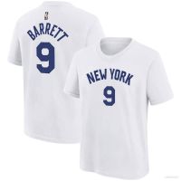 NEW Bkb Nba New York Knicks Barrett Sports Short Sleeve T-shirt Top Round Neck Training Clothing Unisex s