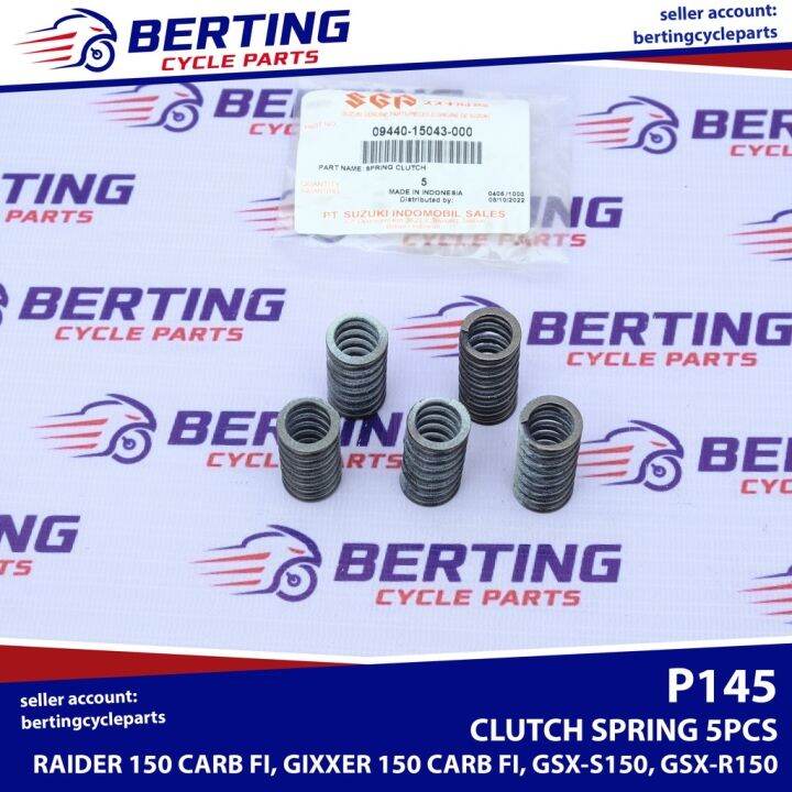 SGP CLUTCH SPRING 5PCS Suzuki Gixxer Raider 150 Carb FI GSX-S150 GSX ...