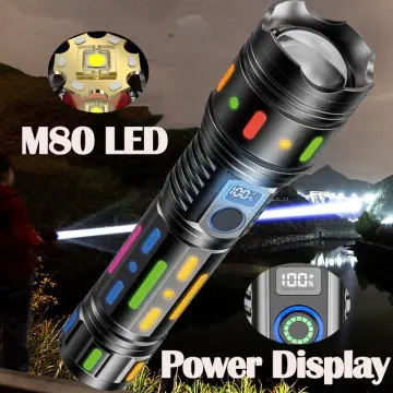 High Power LED Flashlight Super Bright Long Range Zoomable Torch