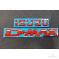 โลโก้ isuzu dmax 2020 สีแดงเงา ชุด 2 ชิ้น