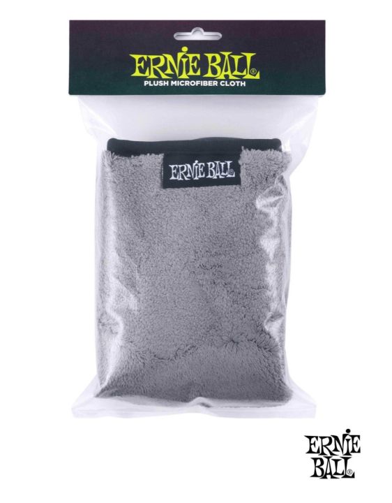 Ernie Ball  ผ้าเช็ดความสะอาดกีตาร์ / ผ้าเช็ดกีตาร์ วัสดุไมโครไฟเบอร์ อย่างดีพิเศษ (Ultra Plush Microfiber Guitar Polish Cloth)