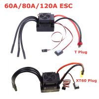 Upgrade Sensorless 60A 80A 120A S-80A S-120A Brushless ESC Electric Speed Controller with 5.5V / 3A BEC for 1/8 1/10 1:10 RC Car