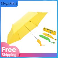 【CC】Banana Cute Umbrella Can Be Used As A Novelty Kids Gift Protection Windproof Folding Umbrella Gift