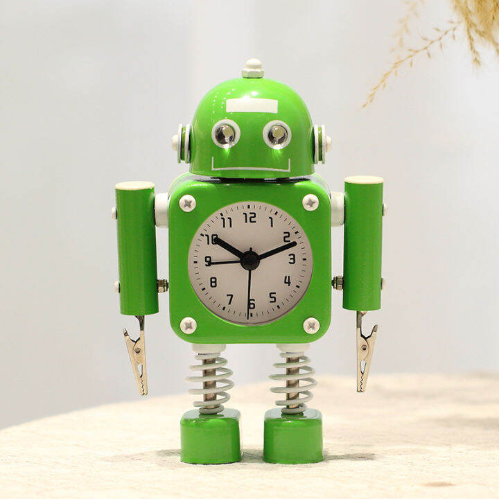 metal-robot-alarm-clock-childrens-cartoon-cute-silent-alarm-clock-creative-small-alarm-clock