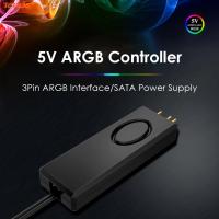 [Tenda] 5V Gorgeous ARGB Controller SATA Pin Power Supply Desktop RGBรีโมทคอนโทรลสำหรับพัดลมแชสซี