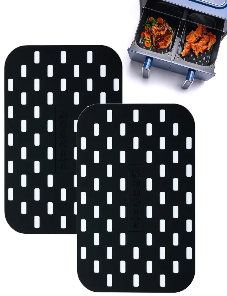 Air Fryer Liners for Ninja Foodi Dual Air Fryer, Rectangle Air Fryer Liners  Comp