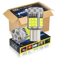 DXZ 10ชิ้น1156 S25 BA15S BAU15S P21W T20 7440หลอดไฟ LED Canbus 1200LM 36SMD รถไฟสัญญาณอัตโนมัติ24W 12V ไฟเบรกเปิดย้อนกลับรถ