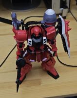 [Flash-Model] MG 1/100 001 Gunner Zaku Warrior (Red)