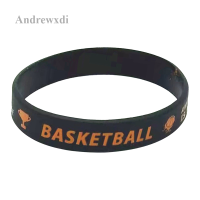 Andrewxdi สายรัดข้อมือซิลิโคนสร้างแรงบันดาลใจบาสเกตบอลพวงกุญแจสำหรับเด็กซิลิโคนออกแบบเองของขวัญกีฬายาง