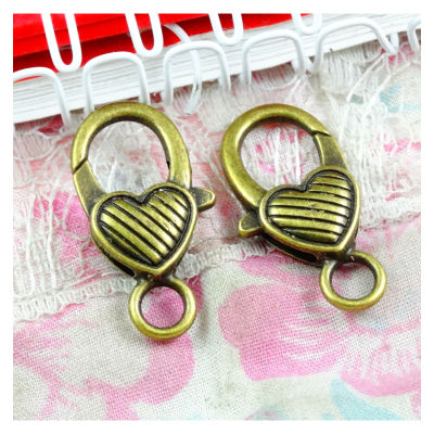 30pcs 26*13MM Antique bronze Plated Charms Lobster clasp Zinc Alloy Key chain DIY Accessories