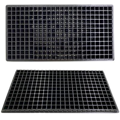 x2 ถาดเพาะชำ 288 หลุม สีดำ แพ็ค 2 ใบ , Seedling Tray 288 holes -2pieces , ขนาด 28 x 54 x 3 เซนติเมตร หนา 0.80 ไมครอน ; ร้าน dddOrchids