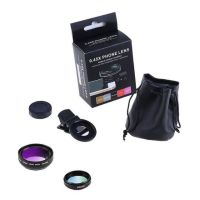 Professional HD Phone Camera Lens 0.45X Super Wide Angle 12.5X Macro Lens Universal Clip 2 In 1 Kit for iPhone Smartphones