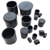 ☄﹍ↂ 4PCS/Set Black Chair Table Feet Round Stick Pipe Tubing End Cover Caps PVC Rubber Mute Wear-Resistant Anti-Skid Outer Dia6-80mm