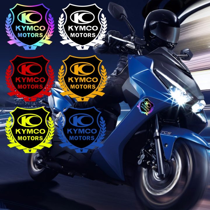 ป้ายด้านร่างกายหูบนข้าวสาลี-kymco-vip-ป้ายโลโก้แถบสติกเกอร์ติดรถสร้างสรรค์มีสไตล์-kymco