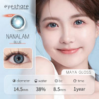 คอนแทคเลนส์?eyeshare lens NANALAM คอนแทคเลน สี เทา สีน้ำตาล สีฟ้า บิ๊กอายแฟนตาชี?14.5mm คอนแทคเลนส์รายปี คอนแทคเลนส์แฟชั่นลาย